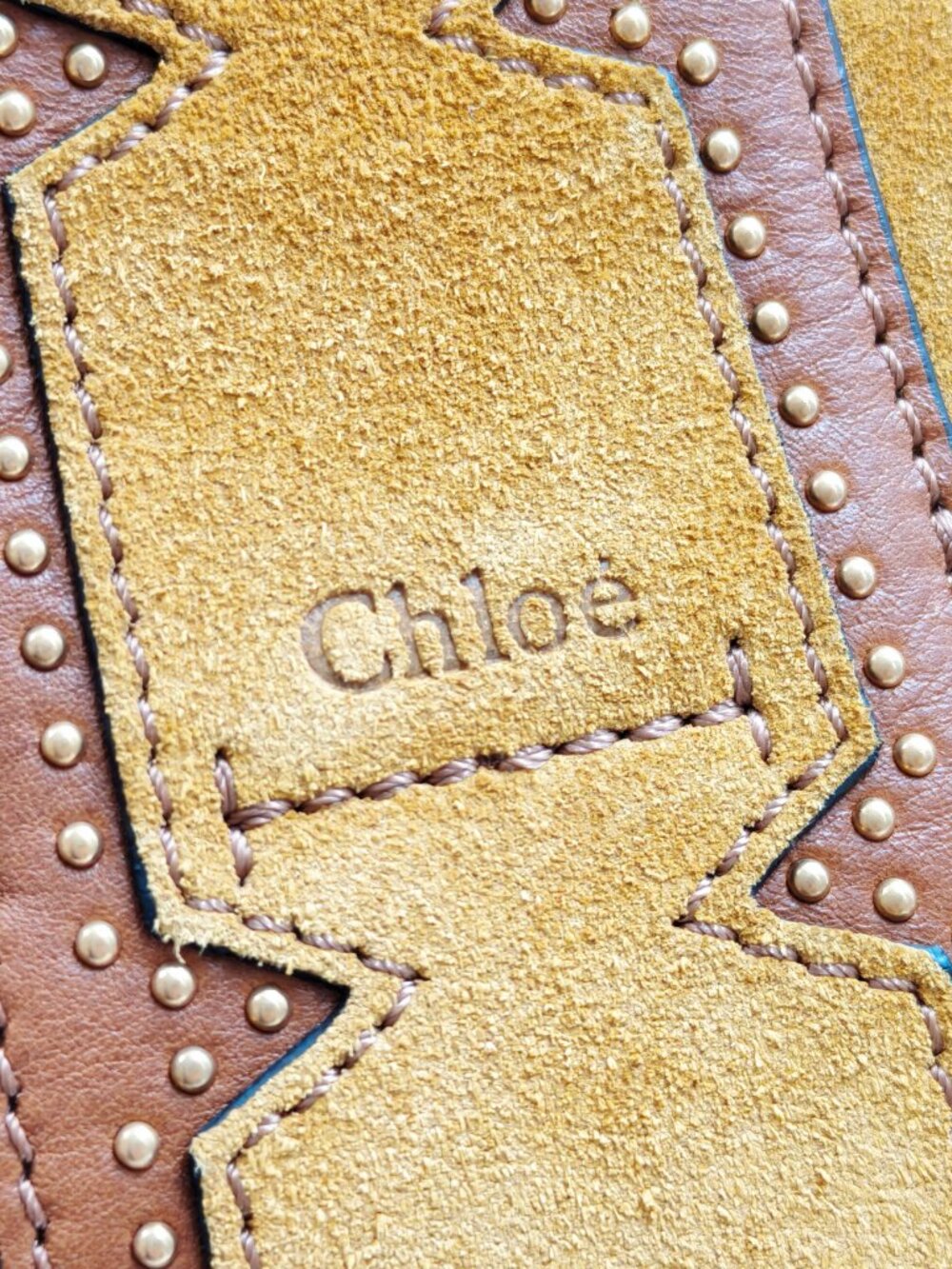 Chloé Suede Leather Shoulder Crossbody Bag Mustard Gold Medium - Picture 14 of 16